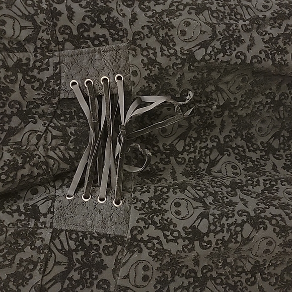 Disney Nightmare Before Christmas velvet flocked dress size 18. - Picture 2 of 5